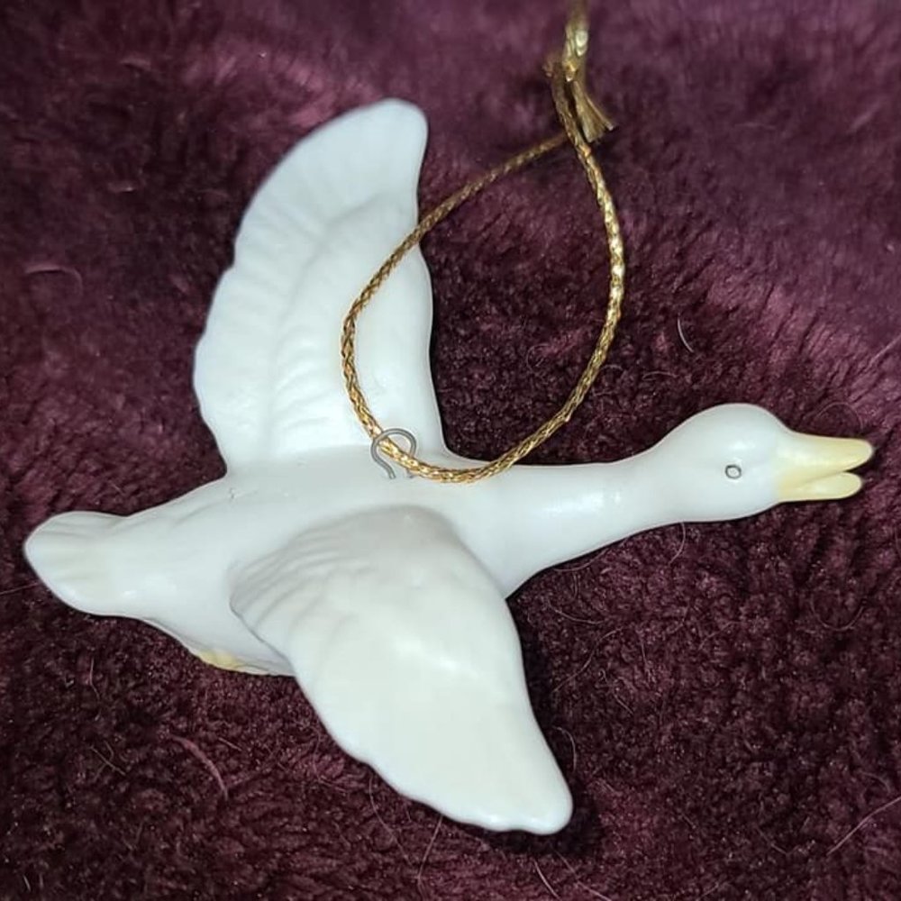 vintage goose christmas ornament